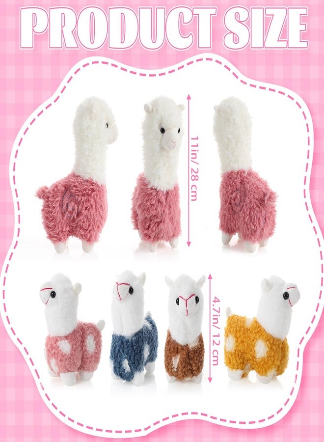 سيفانير دمية لاما محشوة من سيفانر مع 4 دمى لاما صغيرة، مجموعة ألبكة قطيفة لطيفة، وسادة ألبكة ناعمة كاواي للأطفال والفتيات، هدية مثالية لأعياد الميلاد وعيد الحب والتبرعات الخيرية وديكور المنزل (لون وردي) - Image 2